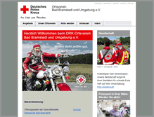 Tablet Screenshot of drk-badbramstedt.de